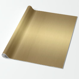 Papel De Presente Metálico elegante luxo Dourado