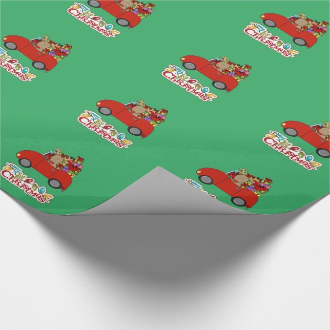 Papel De Presente Meu 1º Natal Dirigindo Rena (Ponta)