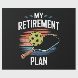 Papel De Presente Meu Jogador de Pickleball do Plano de Aposentadori