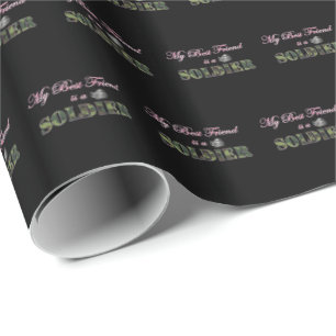 Papel De Presente Meu Melhor Amigo é Soldado - Esposa Militar