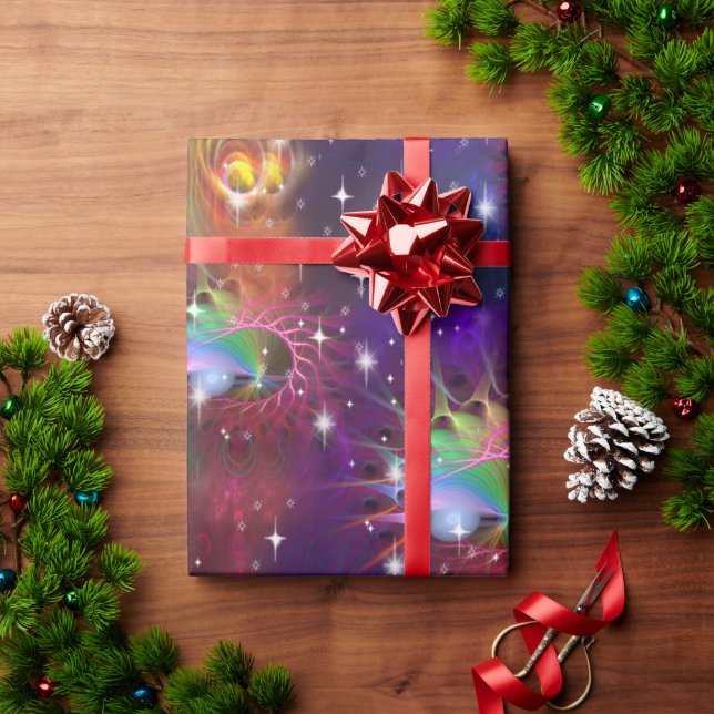 Papel De Presente Meu Padrão de Disco Glamoroso Funky (Presente de Natal)