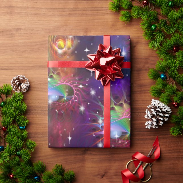 Papel De Presente Meu Padrão de Disco Glamoroso Funky (Presente de Natal)