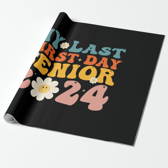 Papel De Presente Meu último Mais velho de primeiro dia Classe de 20 (Desenrolado)