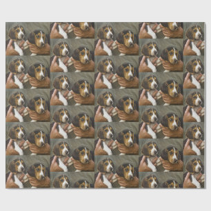 Papel De Presente Meus Amigos Beagle