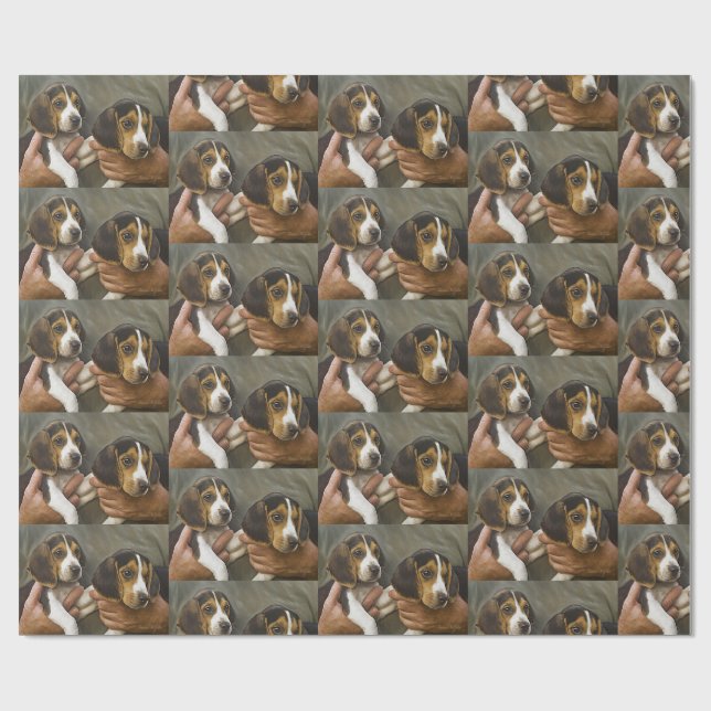 Papel De Presente Meus Amigos Beagle (Aberto)