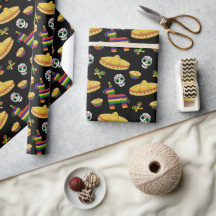 Mexican Fiesta & Día de Muertos Wrapping Paper