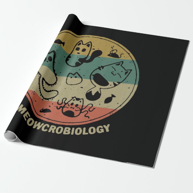 Papel De Presente Microbiologia Microbiologia Ciência Engraçada Amor (Desenrolado)