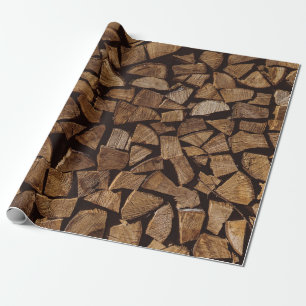 Papel De Presente Milha de lenha