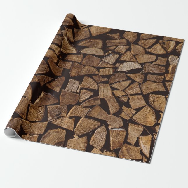 Papel De Presente Milha de lenha (Desenrolado)