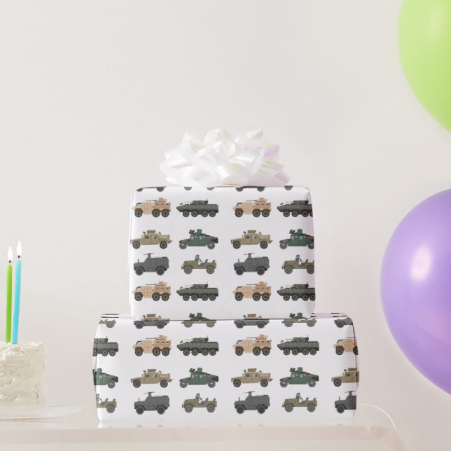 Papel De Presente Military (Presentes para festas)