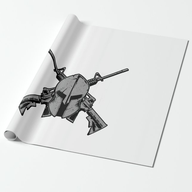 Papel De Presente Military strengh  (Desenrolado)