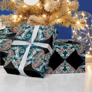 Papel De Presente Milyroyce Natal - Padrão Barroco