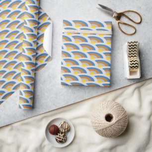 Papel De Presente mineral das ondas arco-íris