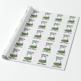 Papel De Presente Minigolfe Jogando Minigolfe Ao Meu Próprio Ritmo G