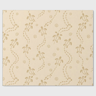 Papel De Presente Minimal Turtle Trail Pattern