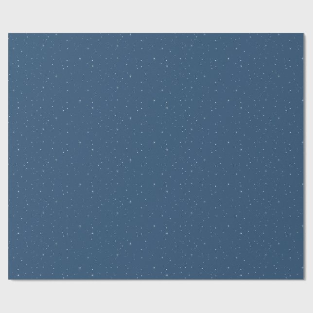 Papel De Presente Minimalist Snow and Twinkles Holiday  (Aberto)