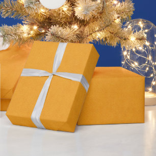 Papel de Presente Minimalista Bege Dourado Quente
