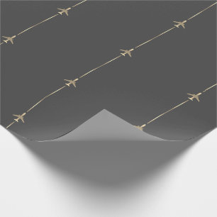 Papel De Presente Minimalista da Aviação