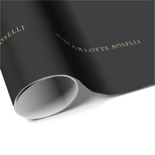 Papel De Presente Minimalista Elegante Clássico Profissional Simples