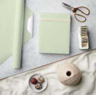 Papel De Presente Minimalista Elegante Verde Mar Indiano Sólido Simp