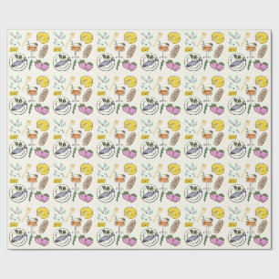 Papel De Presente Minimalista Foodie