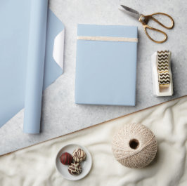 Papel De Presente Minimalista Moderno Azul Pó