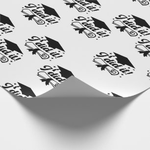 Papel De Presente Minimalista Moderno Eu Fiz Graduação