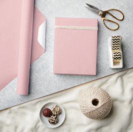 Papel De Presente Minimalista Moderno Rosa Bege