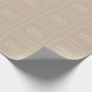 Papel De Presente Minimalista Moderno Simples