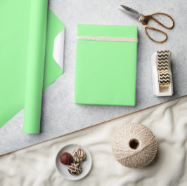 Papel De Presente Minimalista Moderno Verde Menta