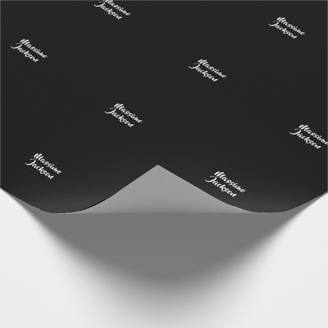 Papel De Presente Minimalista Profissional Adicionar Nome Personaliz (Ponta)