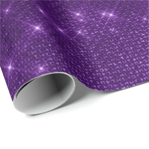 Papel De Presente Mínimo de Ametist Roxo Roxo Roxo Iris