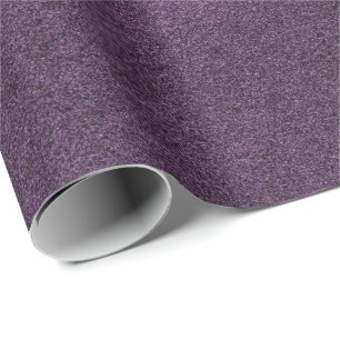 Papel De Presente Mínimo de Eggplant Mauve Cement Roxo-Violeta
