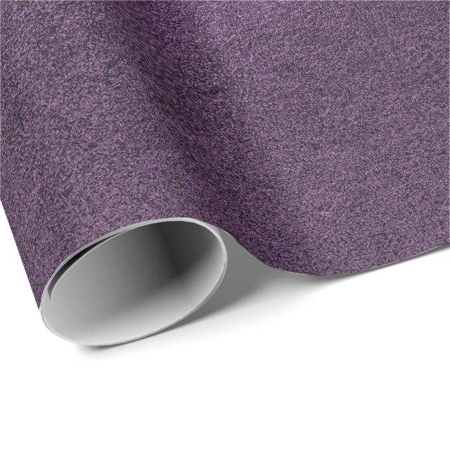 Papel De Presente Mínimo de Eggplant Mauve Cement Roxo-Violeta (Ponta do rolo)