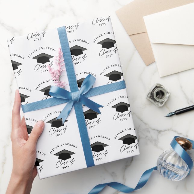 Papel De Presente Mínimo moderno invólucro elegante de fotografia de (Presentear)