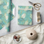 Papel De Presente Mint Tropical Green Folaves<br><div class="desc">Mint Tropical Green Folaves</div>