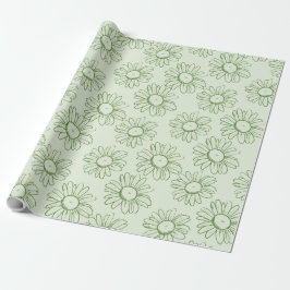 Papel De Presente Minted Daisy Bliss