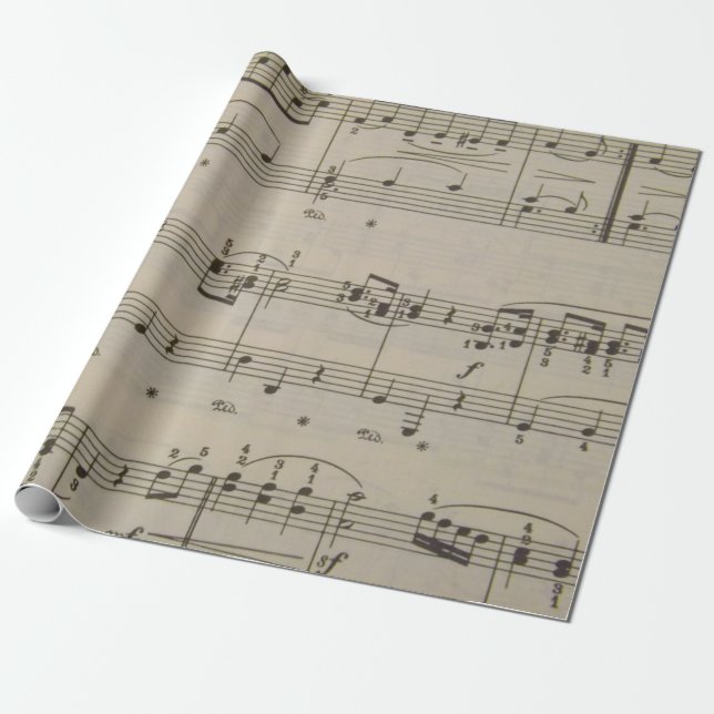 Papel De Presente Minuete em Sol (Desenrolado)