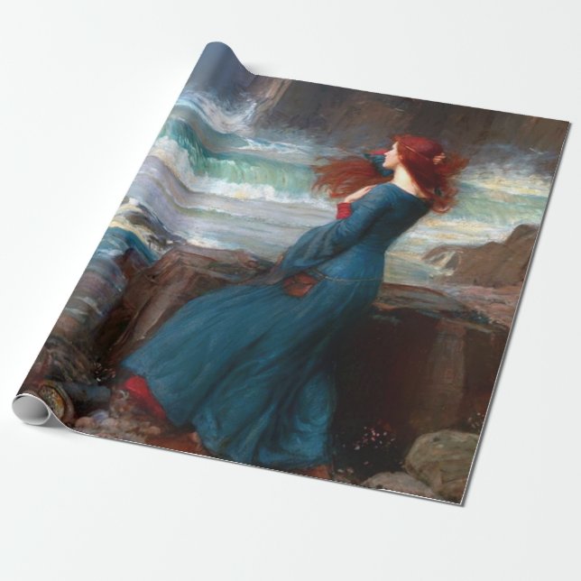 Papel De Presente Miranda O Tempest John William Waterhouse (Desenrolado)