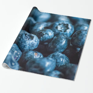 Papel De Presente Mirtilos da extra grande