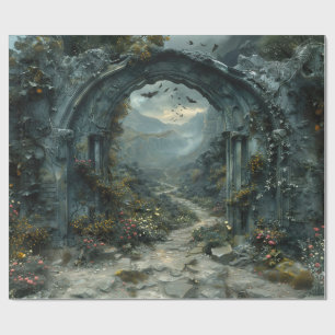 Papel De Presente Mistério Arch Vampirecore Halloween   Gótica