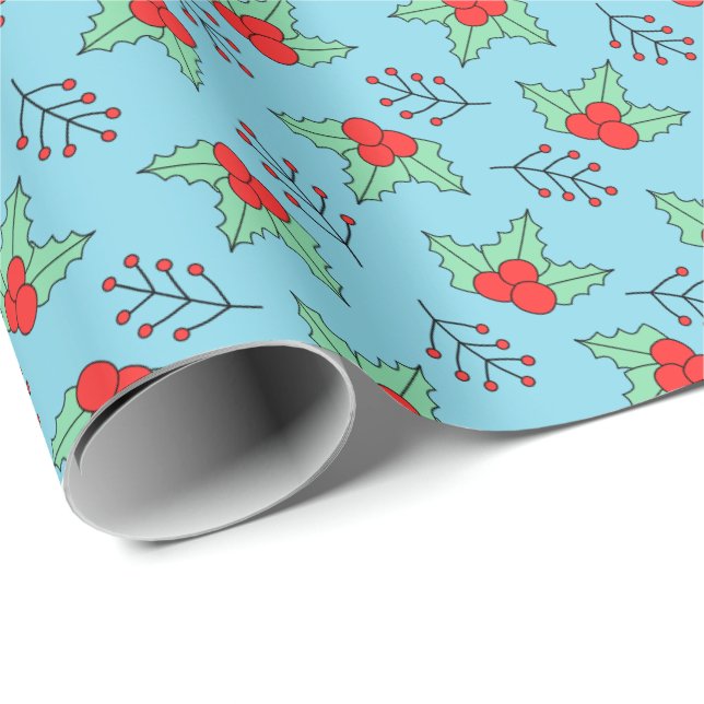 Papel De Presente Mistletoe (Ponta do rolo)