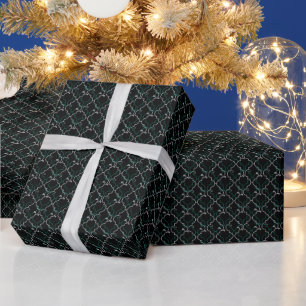 Papel De Presente Mistletoe & Holly – Visgo-de-carvalho Ogee
