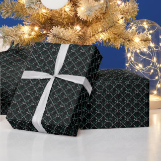 Papel De Presente Mistletoe & Holly – Visgo-de-carvalho Ogee