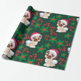 Papel De Presente Mistletoe Puppies