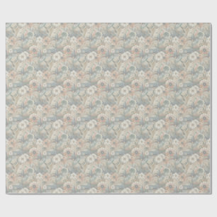 Papel De Presente Mistura boêmica de cores e tema floral