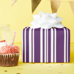 Papel De Presente Mistura Moderna de Roxos Roxos e Brancos