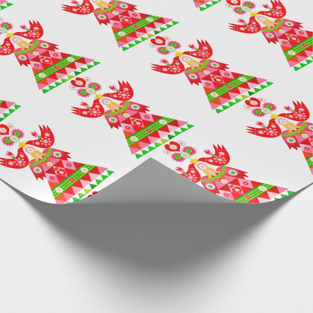 Papel De Presente Mod Scandi Holiday Bird Wrappaper (Ponta)