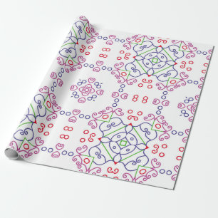 Papel De Presente modelo abstrato floral abstrato, arte, casa 