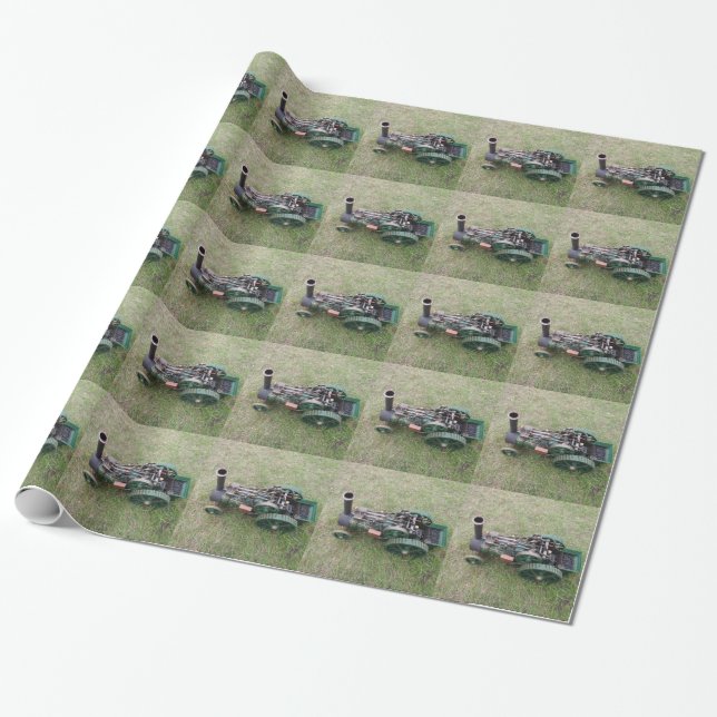 Papel De Presente Modelo de Motor de Tração (Desenrolado)